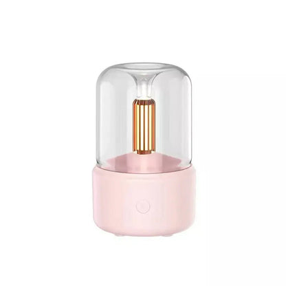 120ML Candle Lamp Aroma Diffuser Air Humidifier Electric Aromatherapy Diffusor Flame Humidicador USB Desktop Decor Night Light - Image #8