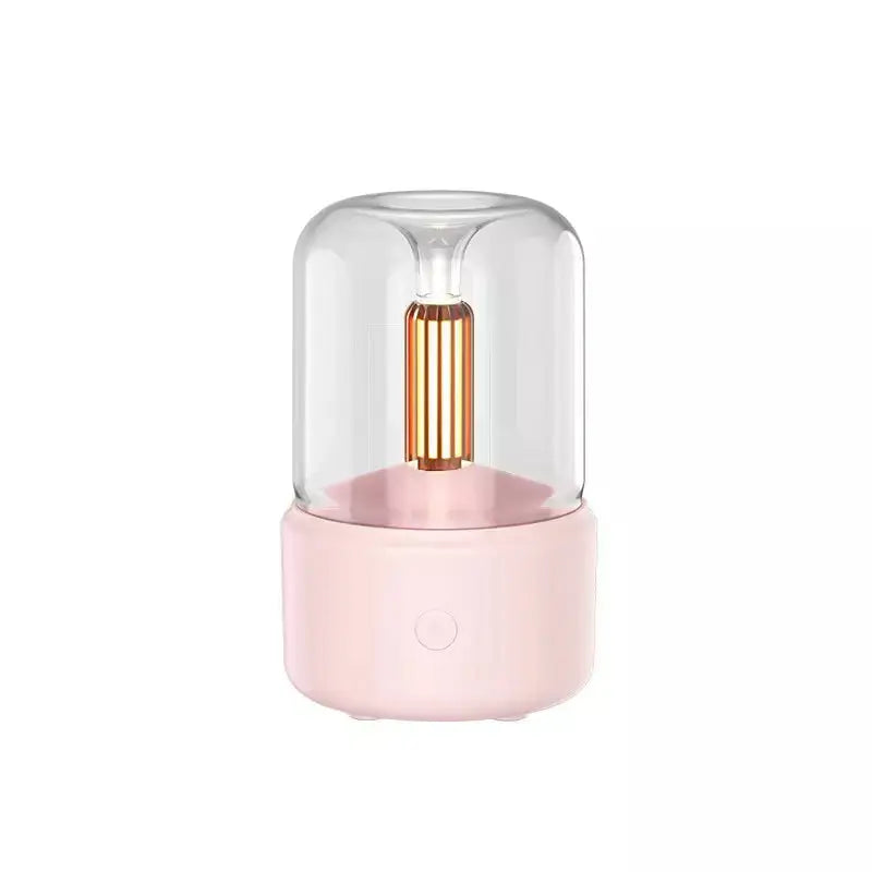 120ML Candle Lamp Aroma Diffuser Air Humidifier Electric Aromatherapy Diffusor Flame Humidicador USB Desktop Decor Night Light - Image #8