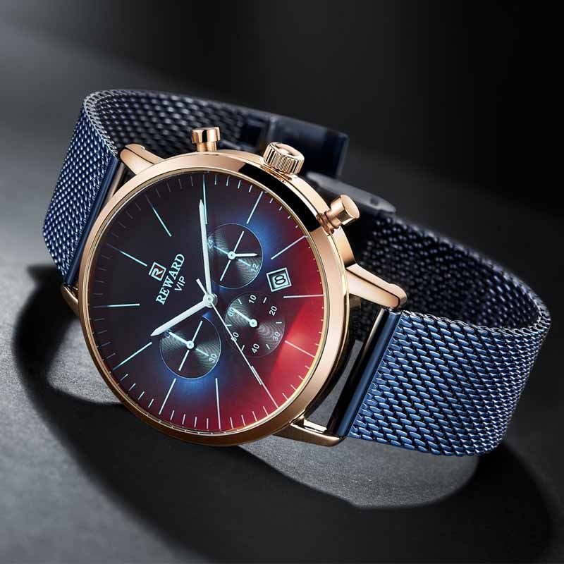 Multifunctional sports quartz watch for men