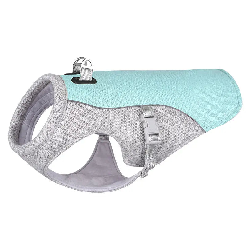 Summer Pet Dog Cooling Vest Heat Resistant Cool Dogs Clothes Breathable Sun-proof Clothing For Small Large Dogs Outdoor Walking - Image #4