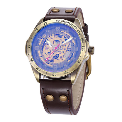 Watch automatic skeleton mechanical watch