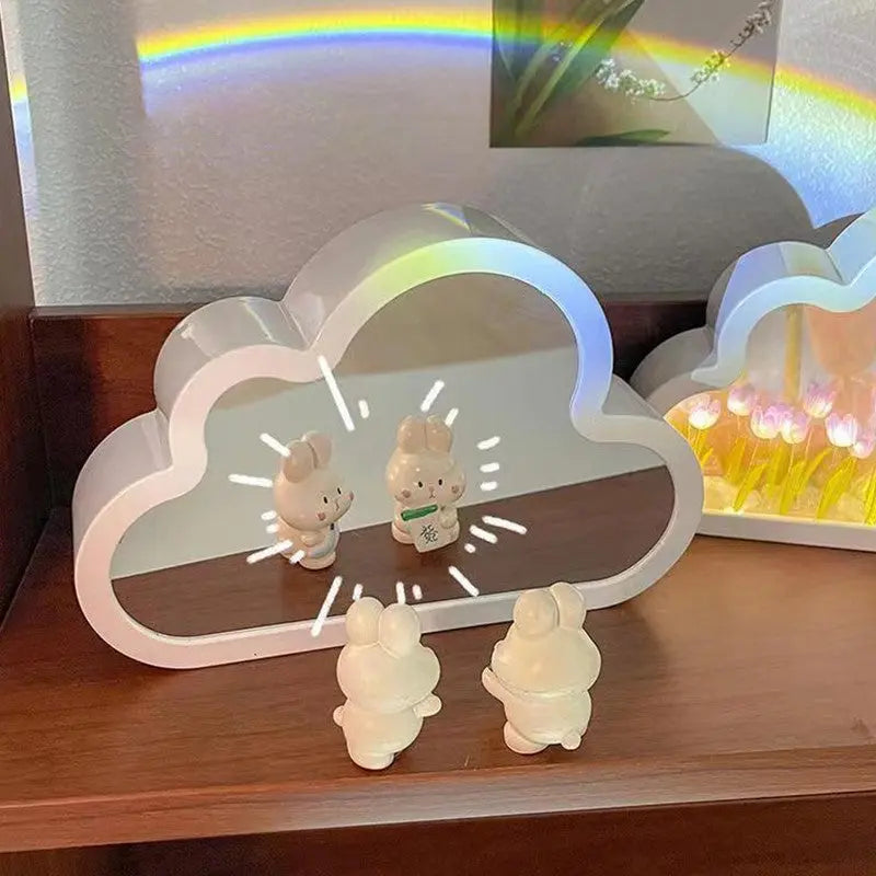 Tulip Night Lamp DIY Material Cloud Tulips Night Lamp Decorative Mirrors Photo Frame LED Table Lights Korean Creative Desk Bedroom Handmade Birthday Gifts - Image #2