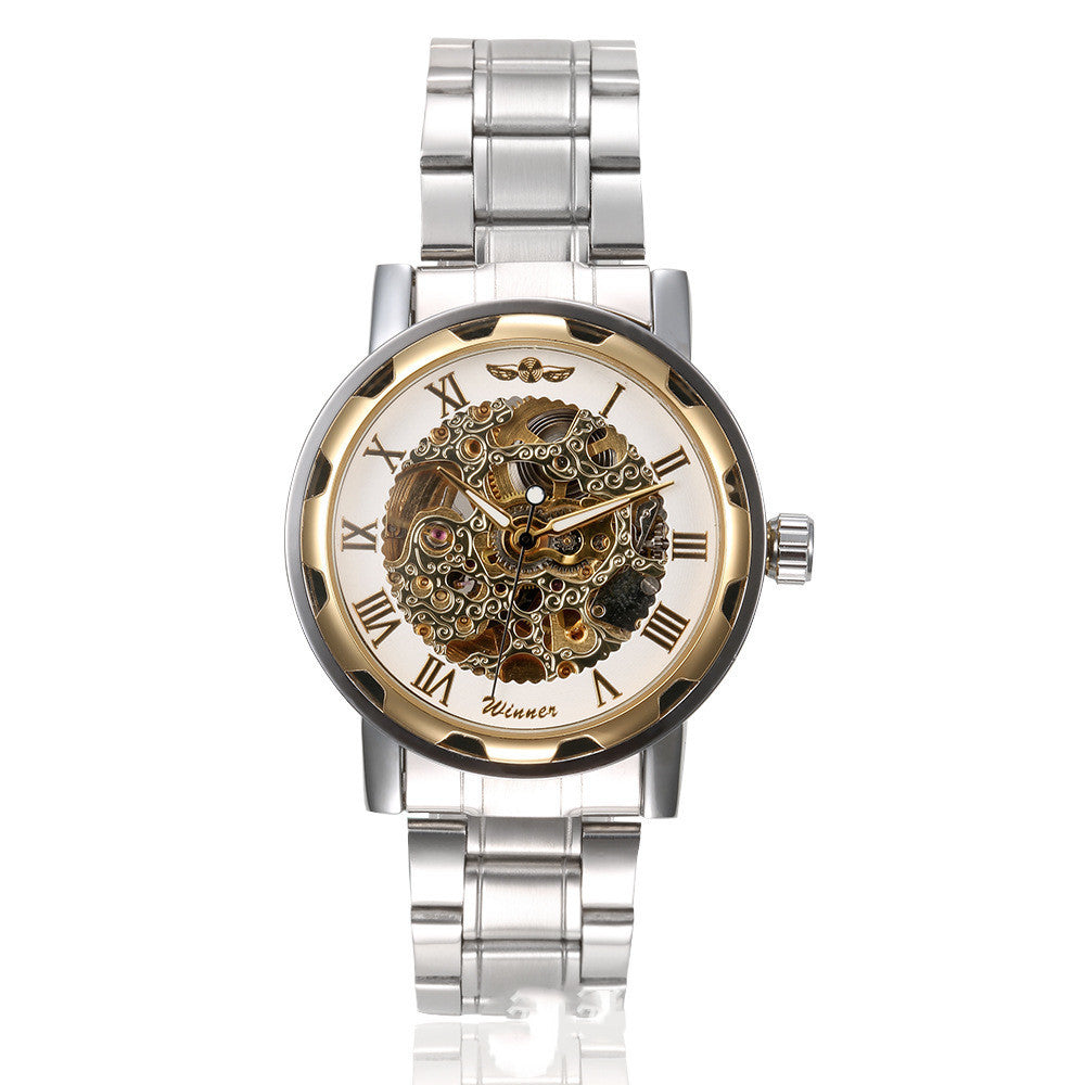 Men's Digital Skeleton Mechanical Watch