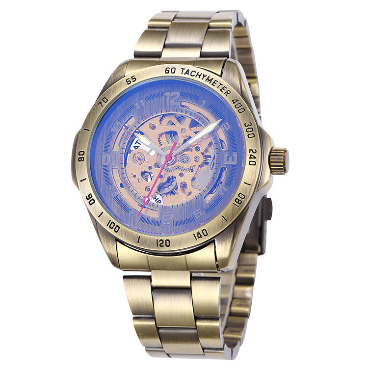 Watch automatic skeleton mechanical watch