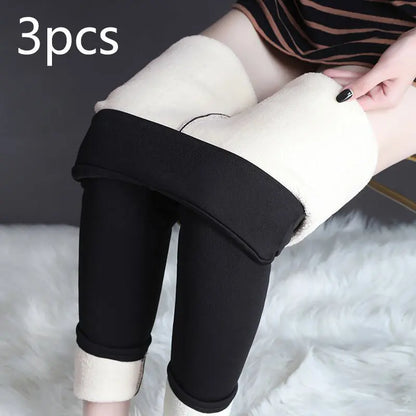 Winter Leggings Warm Thick High Stretch Lamb Cashmere Leggins Skinny Fitness Woman Pants - Image #12