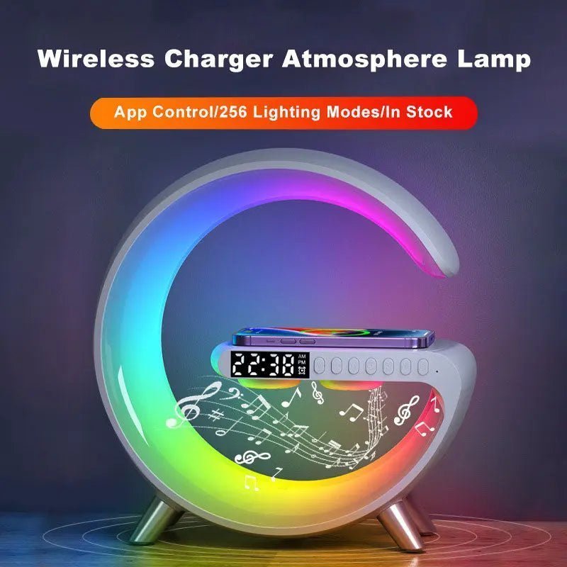 2023 New Intelligent LED Lamp Bluetooth Speake Wireless Charger Atmosphere Lamp App Control For Bedroom Home Decor - Image #2