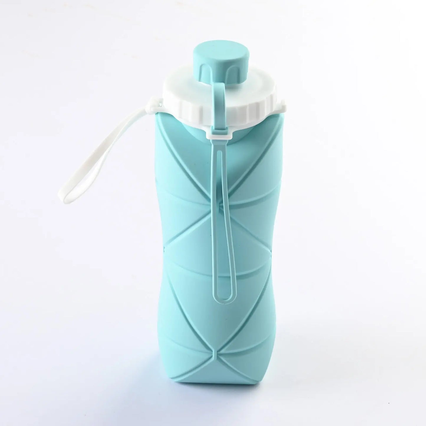 600ml Folding Silicone Water Bottle Sports Water Bottle Outdoor Travel Portable Water Cup Running Riding Camping Hiking Kettle - Image #9