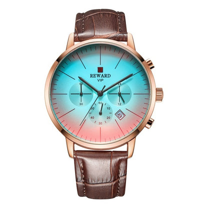 Multifunctional sports quartz watch for men