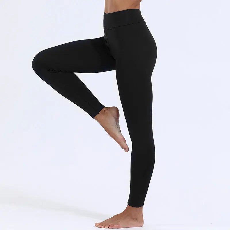 Winter Leggings Warm Thick High Stretch Lamb Cashmere Leggins Skinny Fitness Woman Pants - Image #2