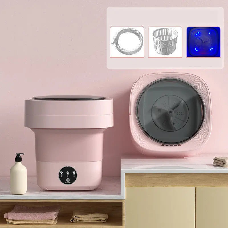 Mini Foldable Washing Machine Portable Mini Socks Underwear Panties Washing Machine Big Capacity 3 Models With Spinning Dry Gadgets - Image #12