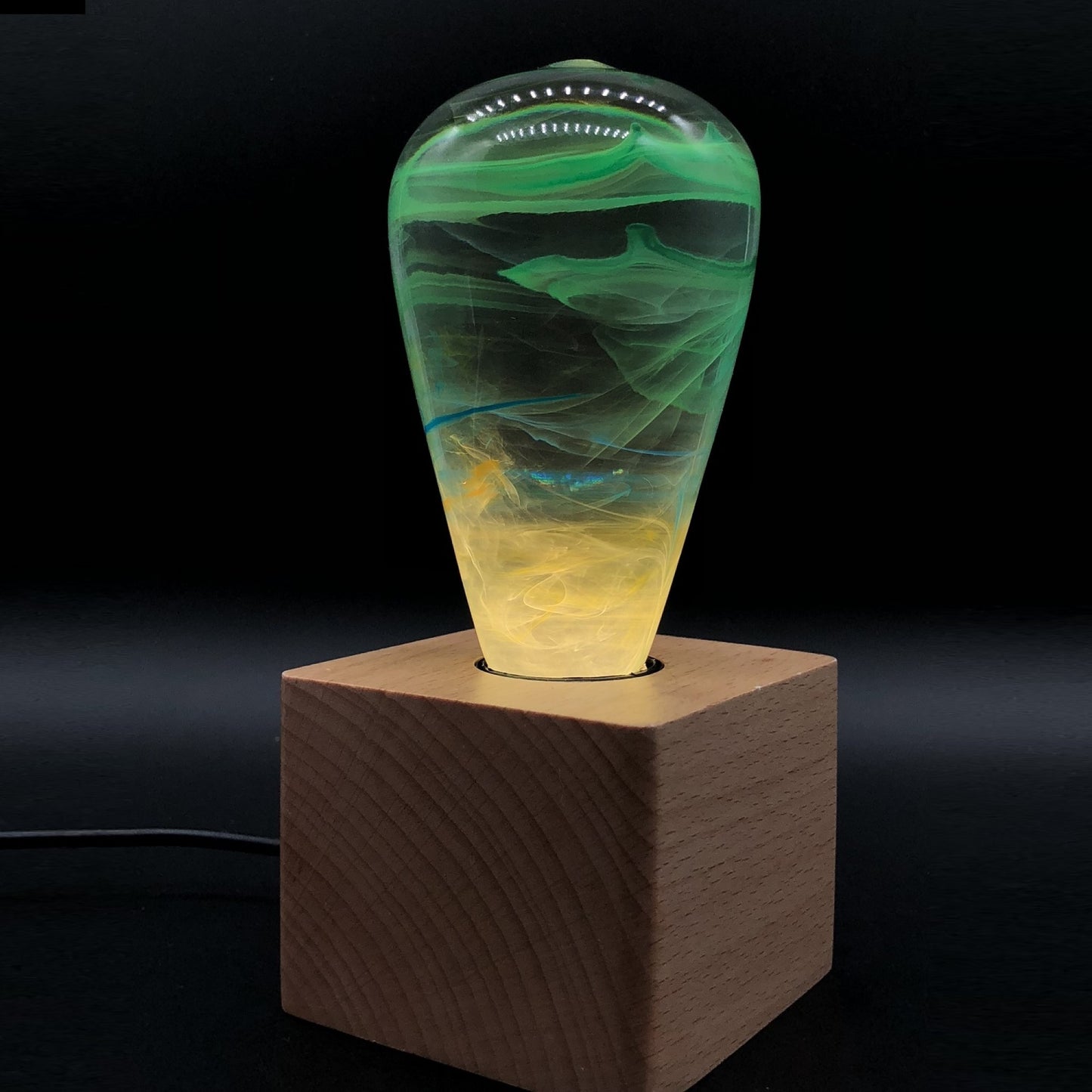 EP LIGHT Resin Wood Table Lamp, Ambient Night Lights, Birthday Gifts, Creative Lighting