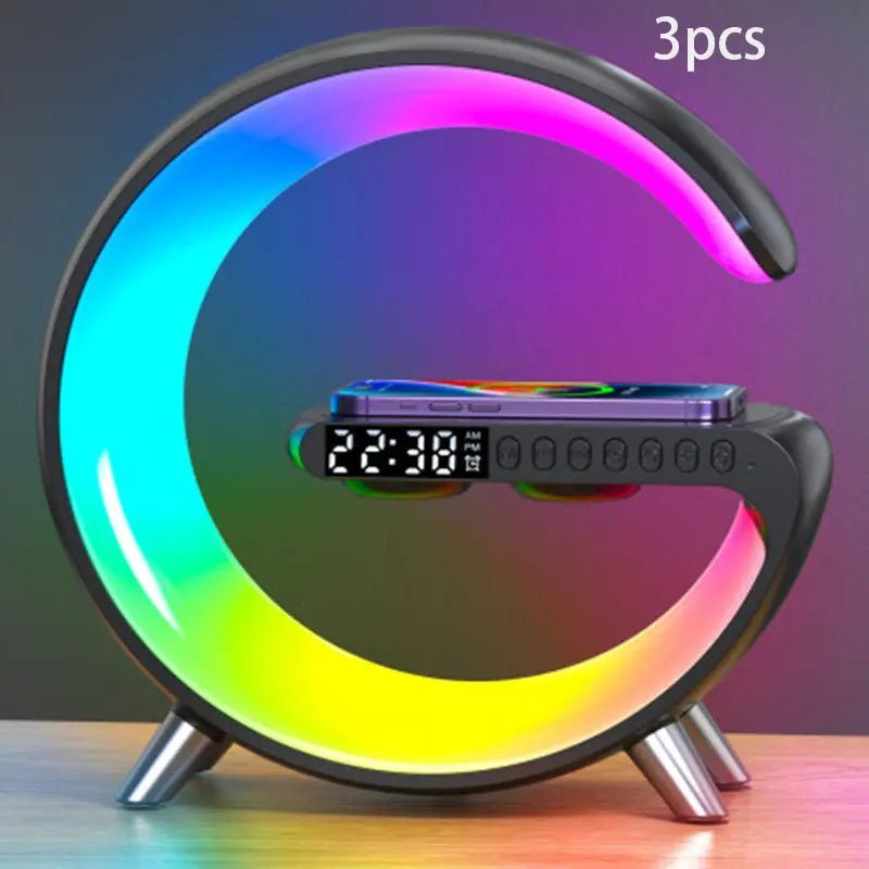 2023 New Intelligent LED Lamp Bluetooth Speake Wireless Charger Atmosphere Lamp App Control For Bedroom Home Decor - Image #11