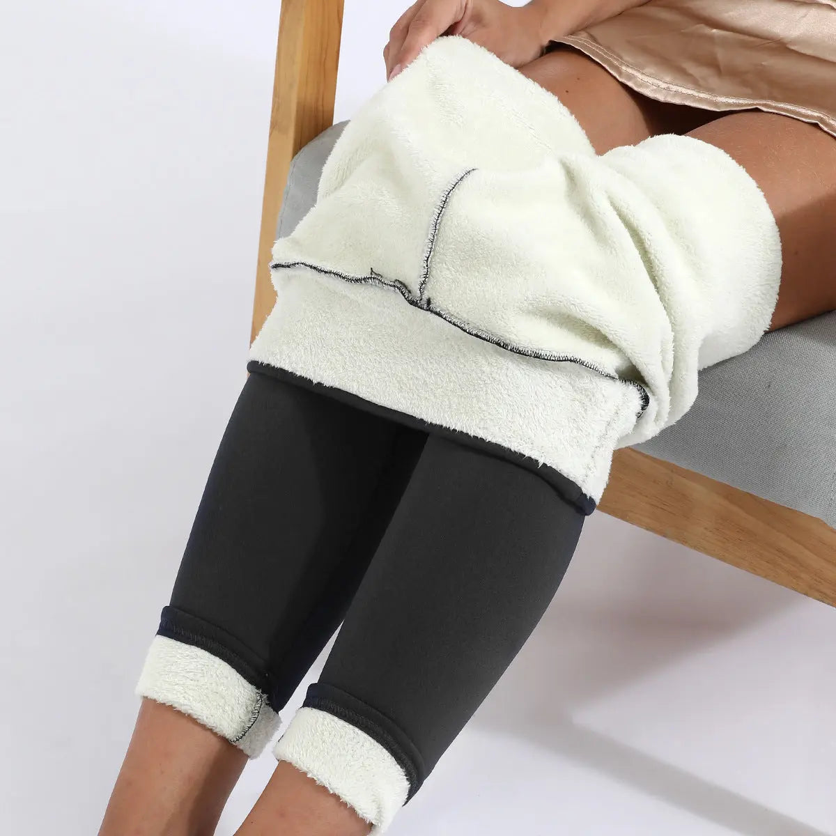 Winter Leggings Warm Thick High Stretch Lamb Cashmere Leggins Skinny Fitness Woman Pants - Image #9