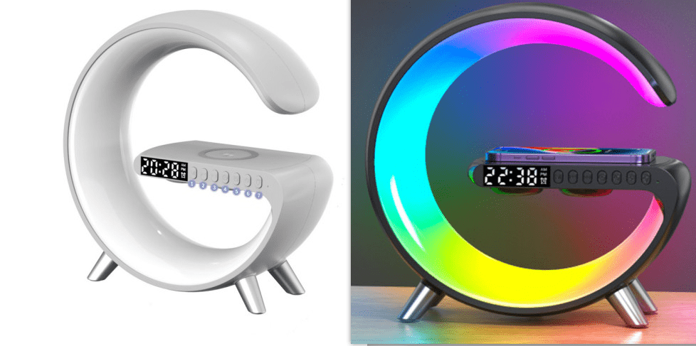 2023 New Intelligent LED Lamp Bluetooth Speake Wireless Charger Atmosphere Lamp App Control For Bedroom Home Decor