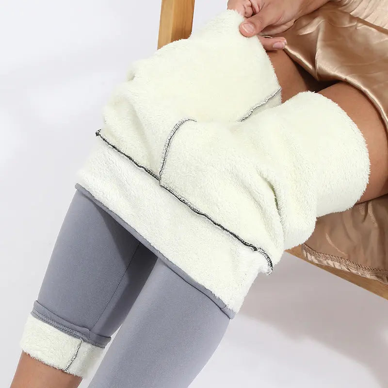 Winter Leggings Warm Thick High Stretch Lamb Cashmere Leggins Skinny Fitness Woman Pants - Image #10