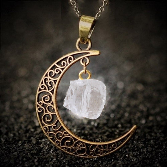 European And American Jewelry Natural Stone Crystal Necklace