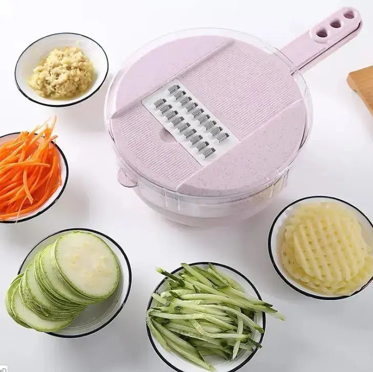 8 In 1 Mandoline Slicer Vegetable Slicer Potato Peeler Carrot Onion Grater With Strainer Vegetable Cutter Kitchen Accessories - Image #12