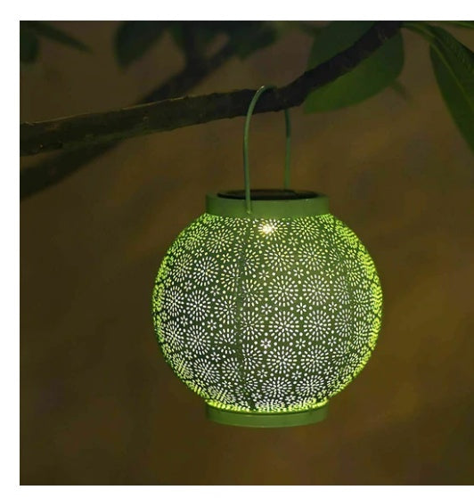 Yang Energy Iron Lanterns Hanging Outdoors