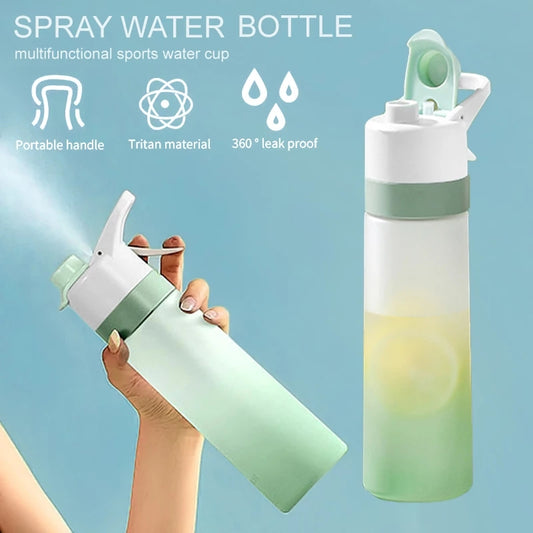 Spray Water Bottle For Girls Outdoor Sport Fitness Water Cup Large Capacity Spray Bottle BPA Free Drinkware Travel Bottles Kitchen Gadgets