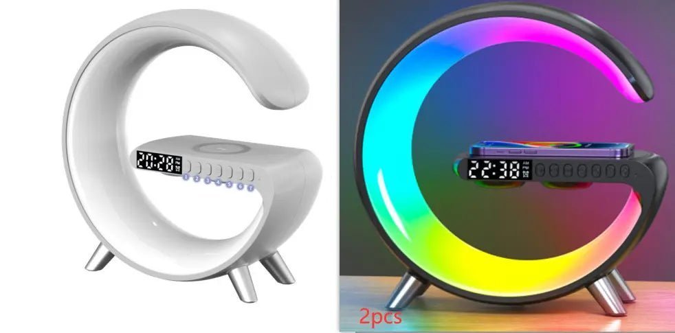 2023 New Intelligent LED Lamp Bluetooth Speake Wireless Charger Atmosphere Lamp App Control For Bedroom Home Decor - Image #20