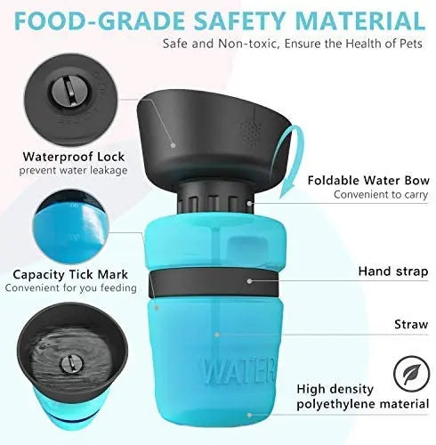 Pet Outdoor Foldable Bottle Dog Travel Water Bottle Dog Water Dispenser - Image #7