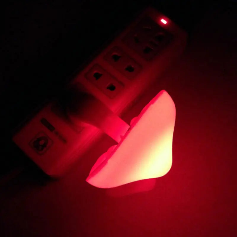 LED Night Light Mushroom Wall Socket Lamp EU US Plug Warm White Light-control Sensor Bedroom Light Home Decoration - Image #11