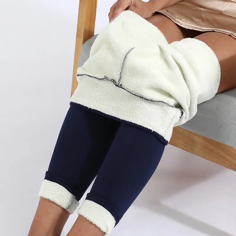 Winter Leggings Warm Thick High Stretch Lamb Cashmere Leggins Skinny Fitness Woman Pants - Image #14