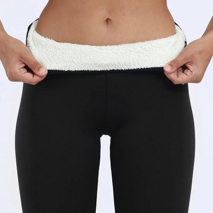 Winter Leggings Warm Thick High Stretch Lamb Cashmere Leggins Skinny Fitness Woman Pants - Image #7