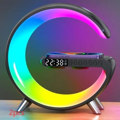 2023 New Intelligent LED Lamp Bluetooth Speake Wireless Charger Atmosphere Lamp App Control For Bedroom Home Decor - Image #23