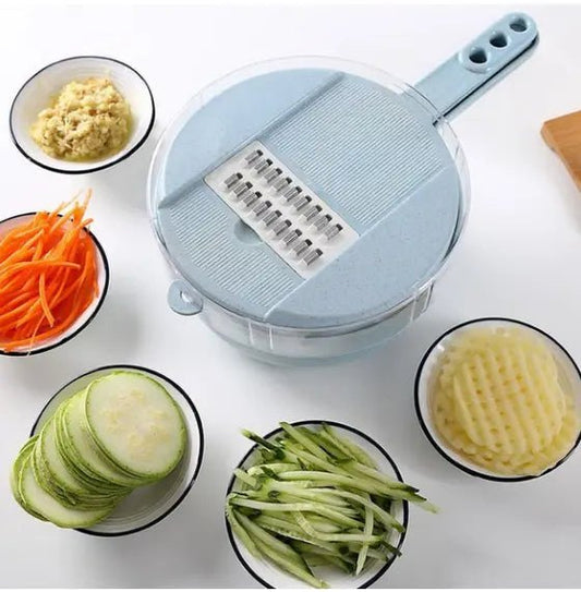 8 In 1 Mandoline Slicer Vegetable Slicer Potato Peeler Carrot Onion Grater With Strainer Vegetable Cutter Kitchen Accessories - Image #1