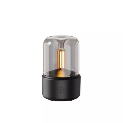 120ML Candle Lamp Aroma Diffuser Air Humidifier Electric Aromatherapy Diffusor Flame Humidicador USB Desktop Decor Night Light - Image #9