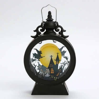 Halloween Retro Candle Portable Storm Lantern